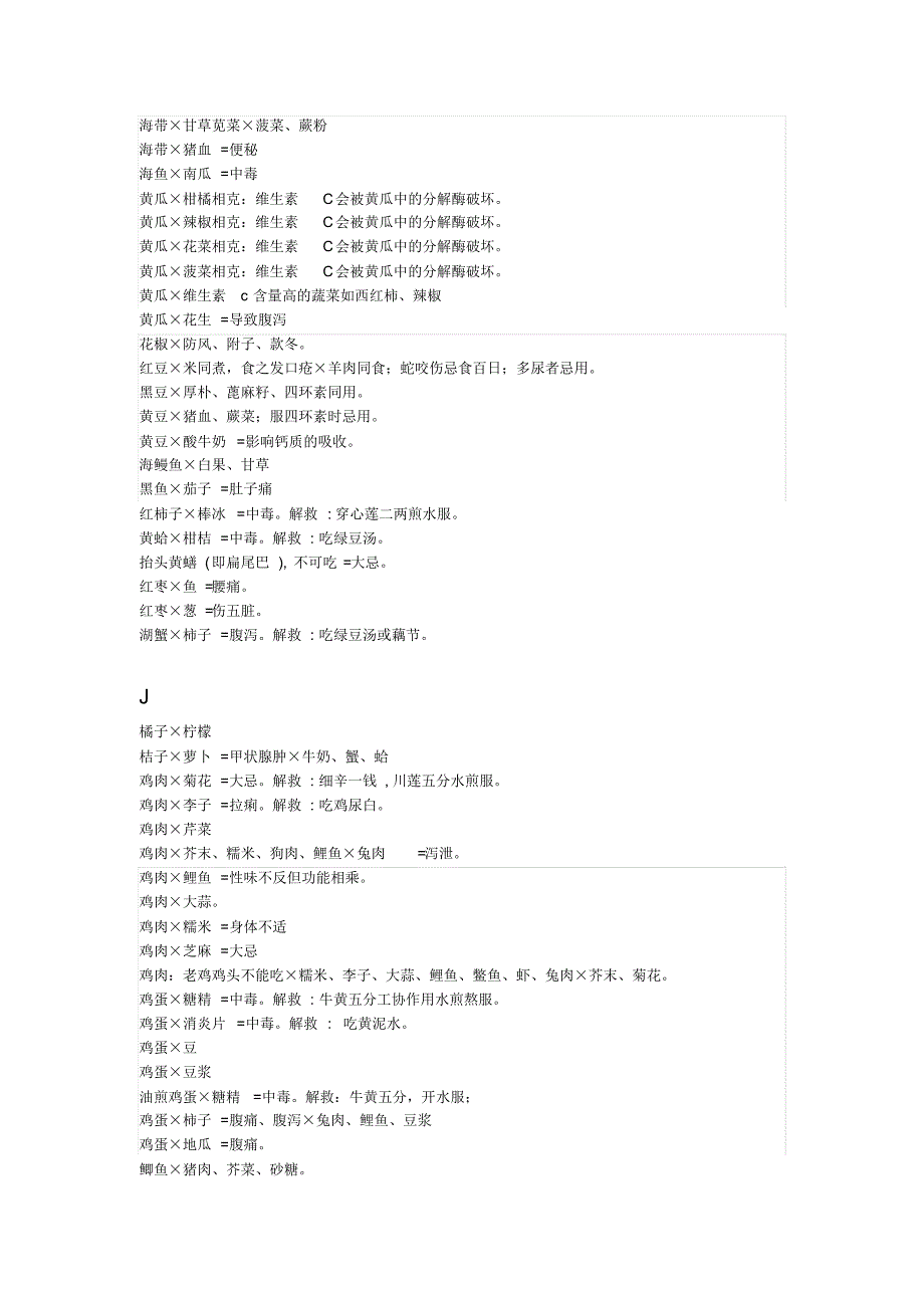 食物相克大全(合集)打印版_第3页