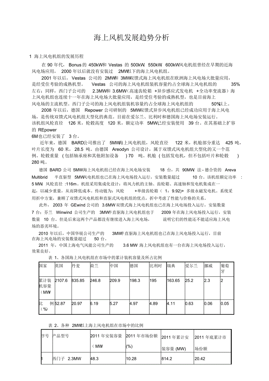 海上风机发展趋势分析_第1页