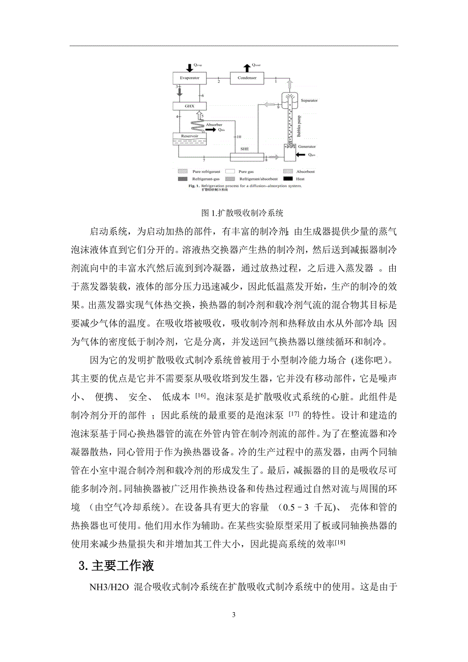 毕业论文范文——回顾扩散吸收式制冷技术_第3页