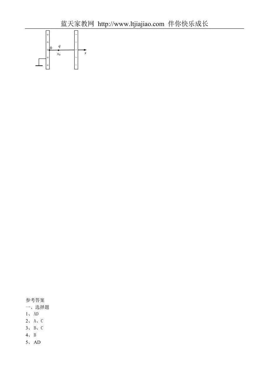 上海梅山高级中学.高三物理(2008)《电场》单元测试题_第5页
