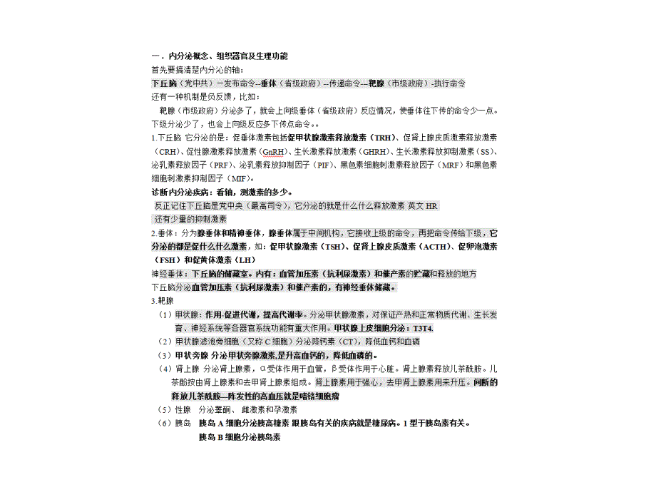 国槐医学-考前背诵第12天：内分泌系统-执业及助理医师课件_第1页