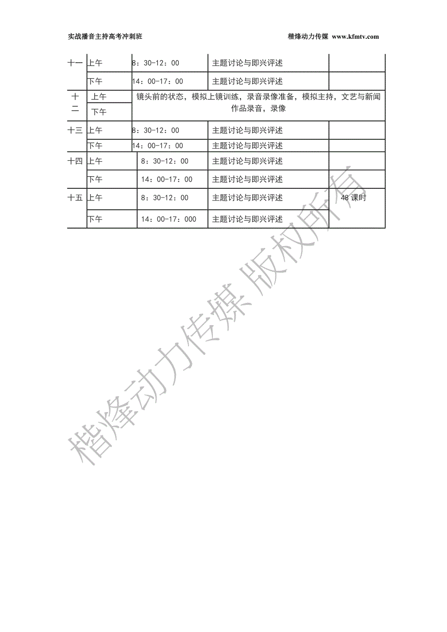 实战播音主持高考冲刺班_第2页