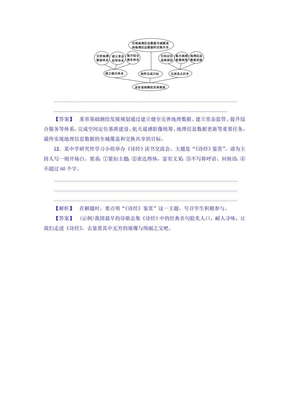 2018苏教版高中语文必修4练习题：第3单元 学业分层测评8　氓 word版含答案_第5页