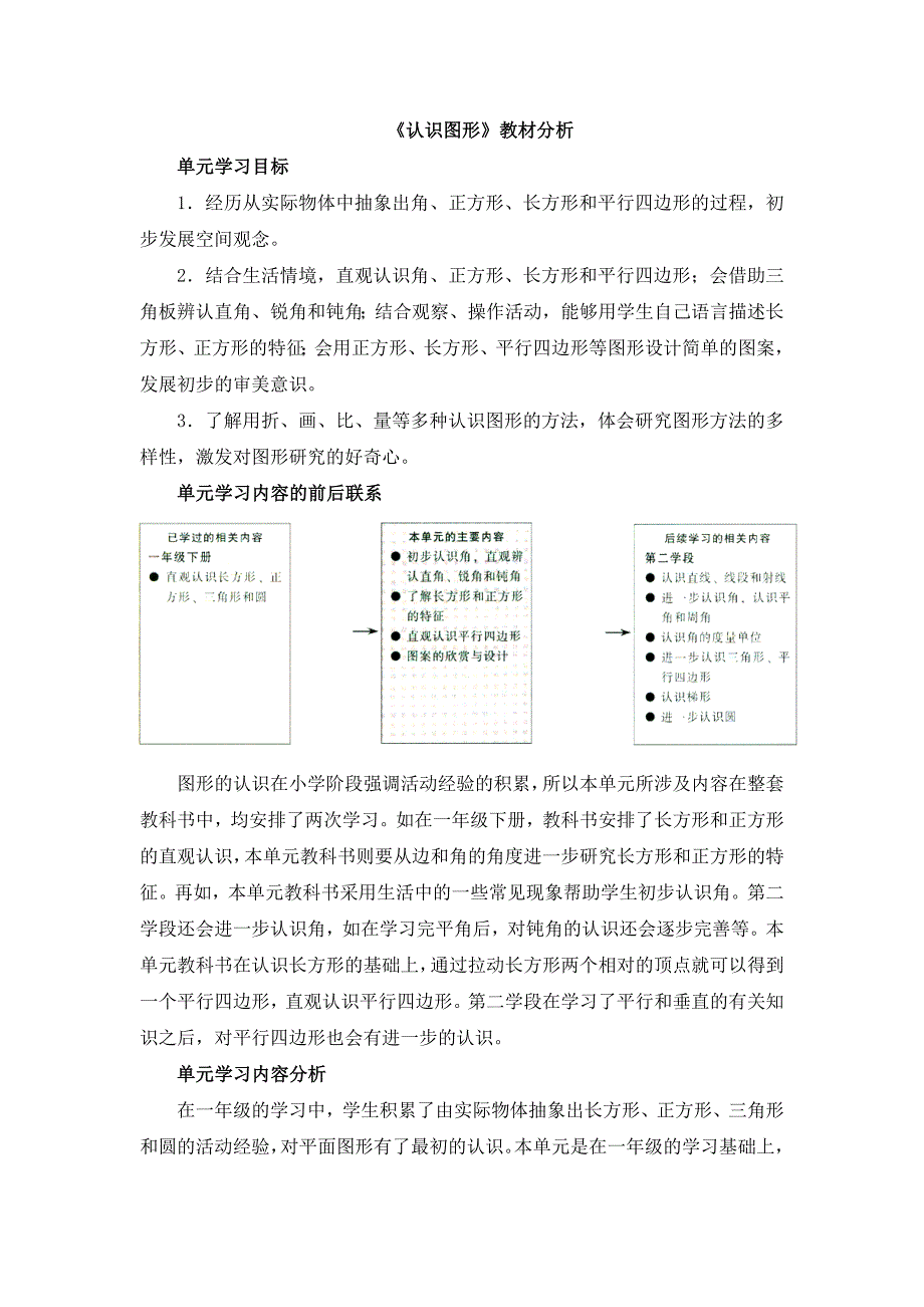 《认识图形》教材分析_第1页