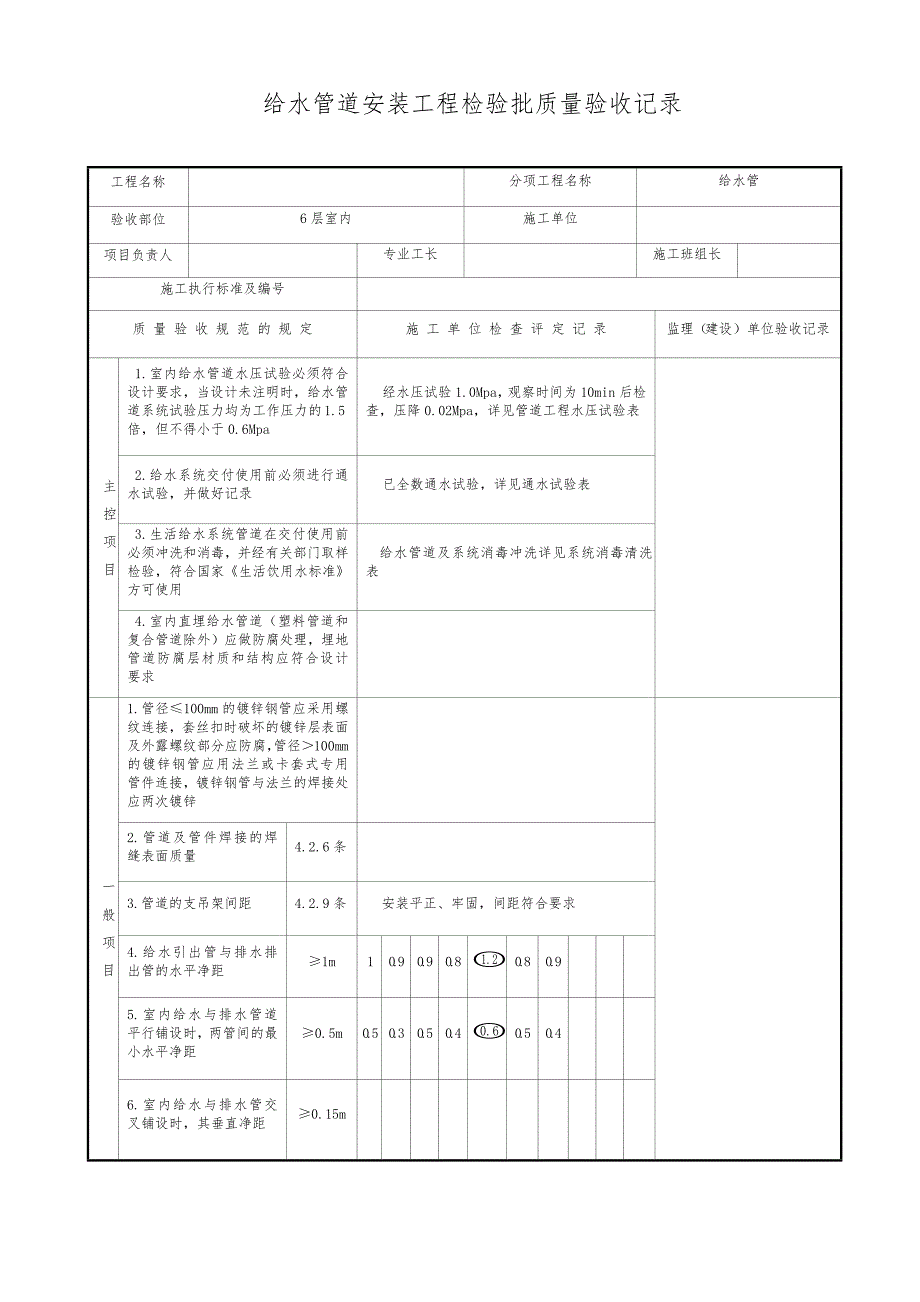 给排水全套表格与电气照明表格_第3页