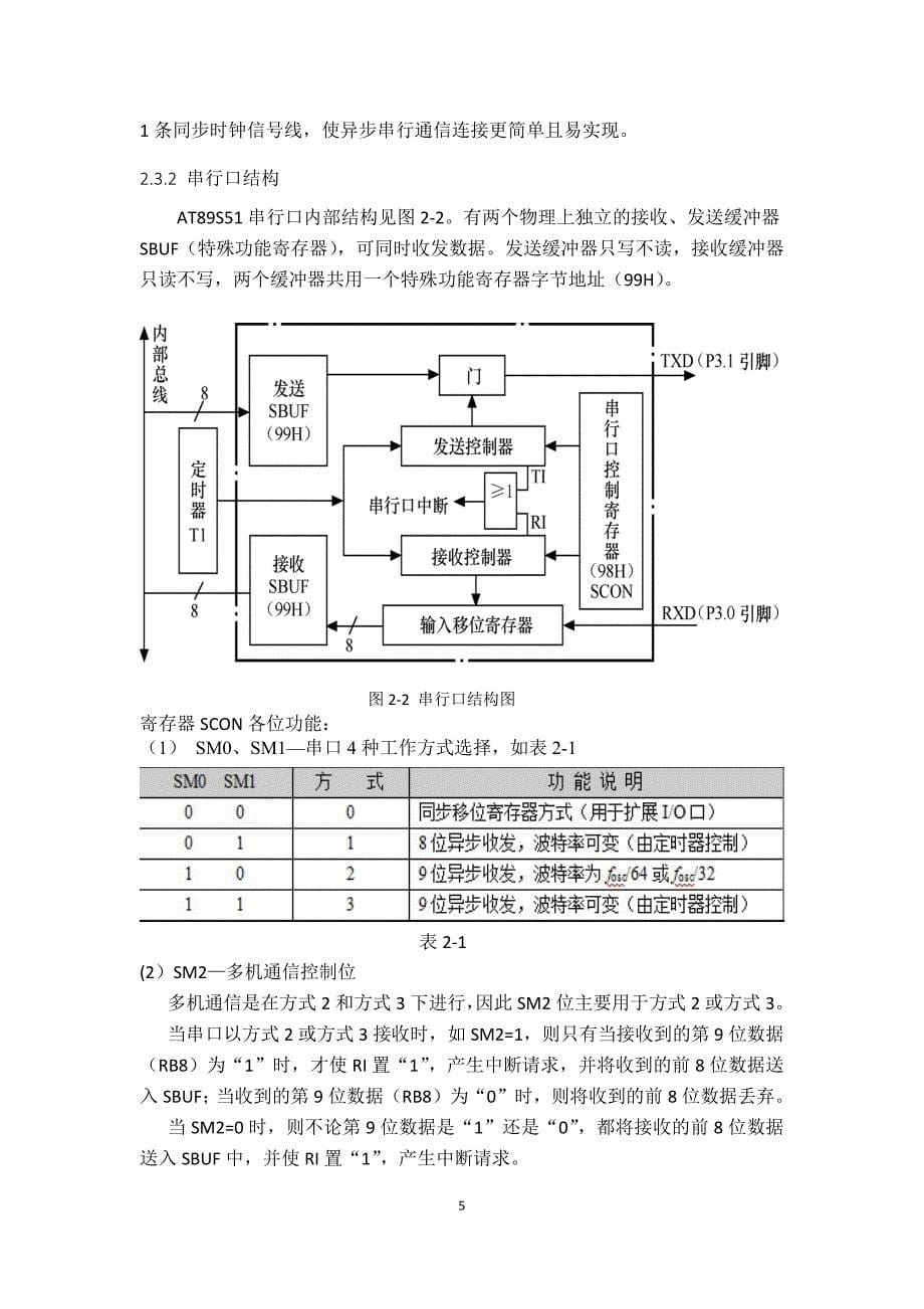 基于51单片机的蓝牙控制-本科生毕业设计_第5页