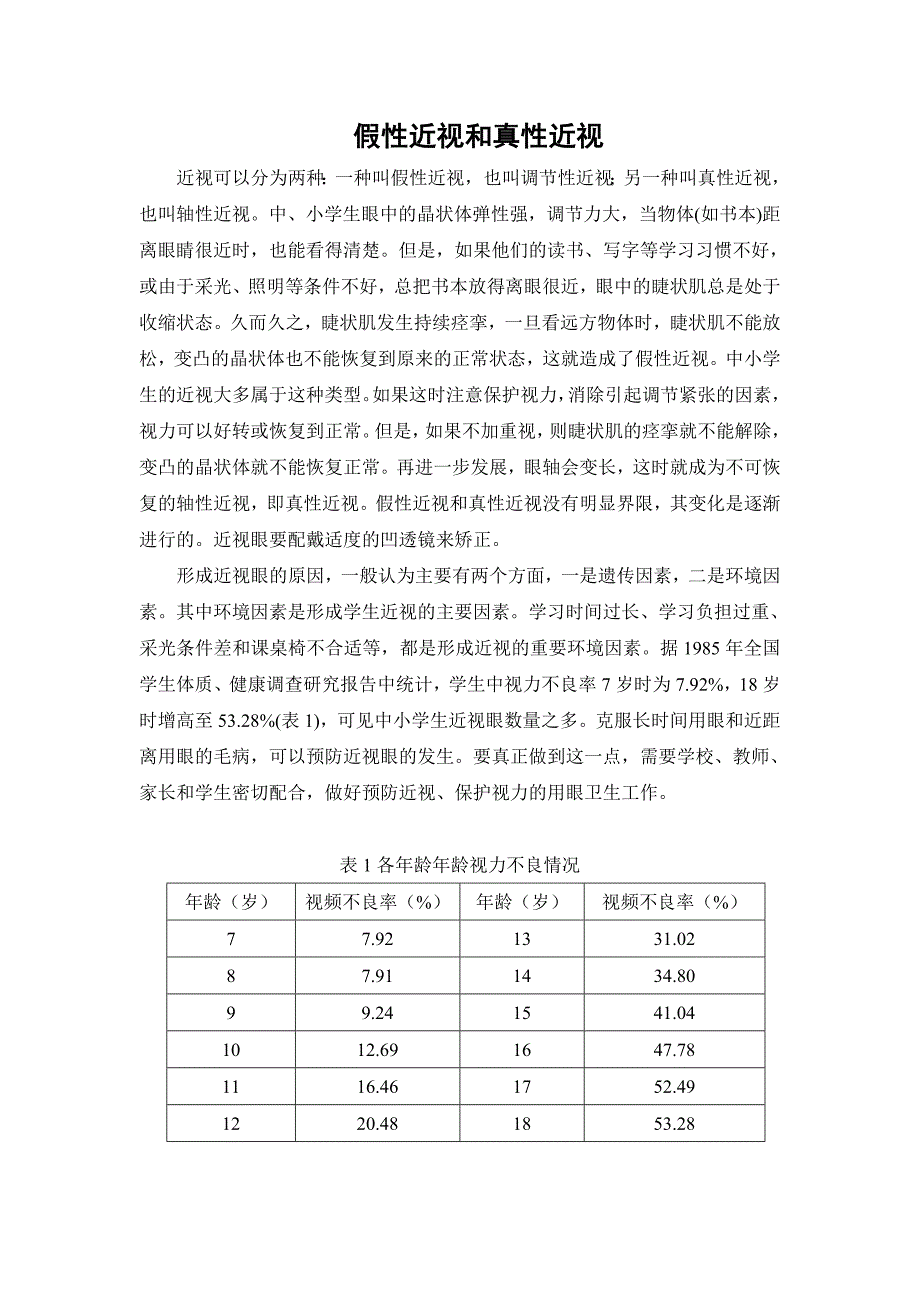 假性近视和真性近视_第1页