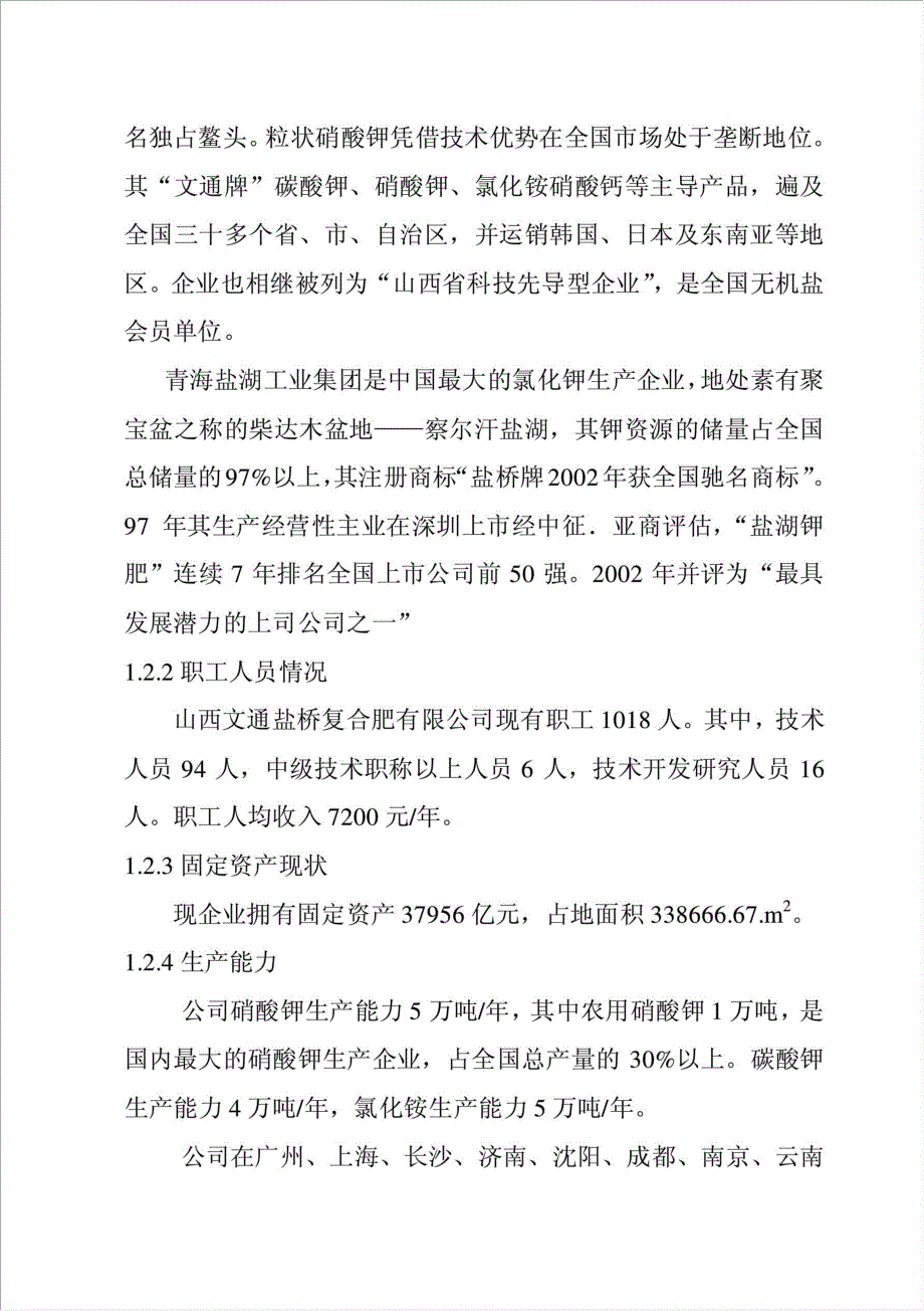 9万吨合成氨项目资金申请报告.doc_第2页