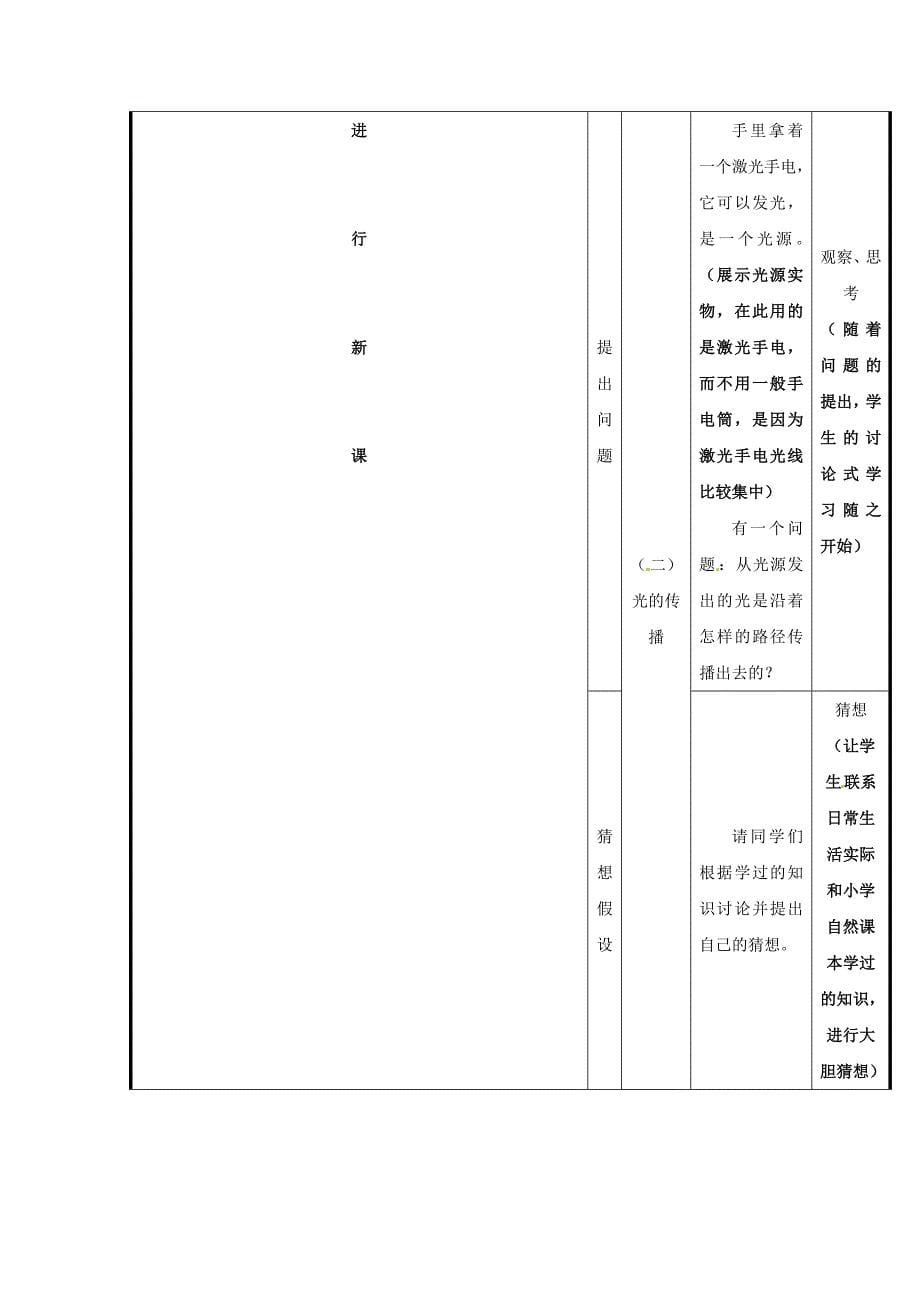 沪科版八年级物理上册　4.1 光的传播 说课_第5页