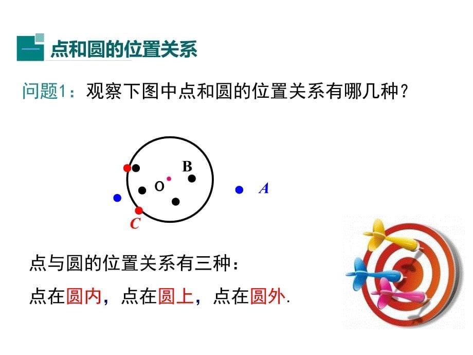 【人教版】2018年九上数学24.2.1-点和圆的位置关系课件_第5页