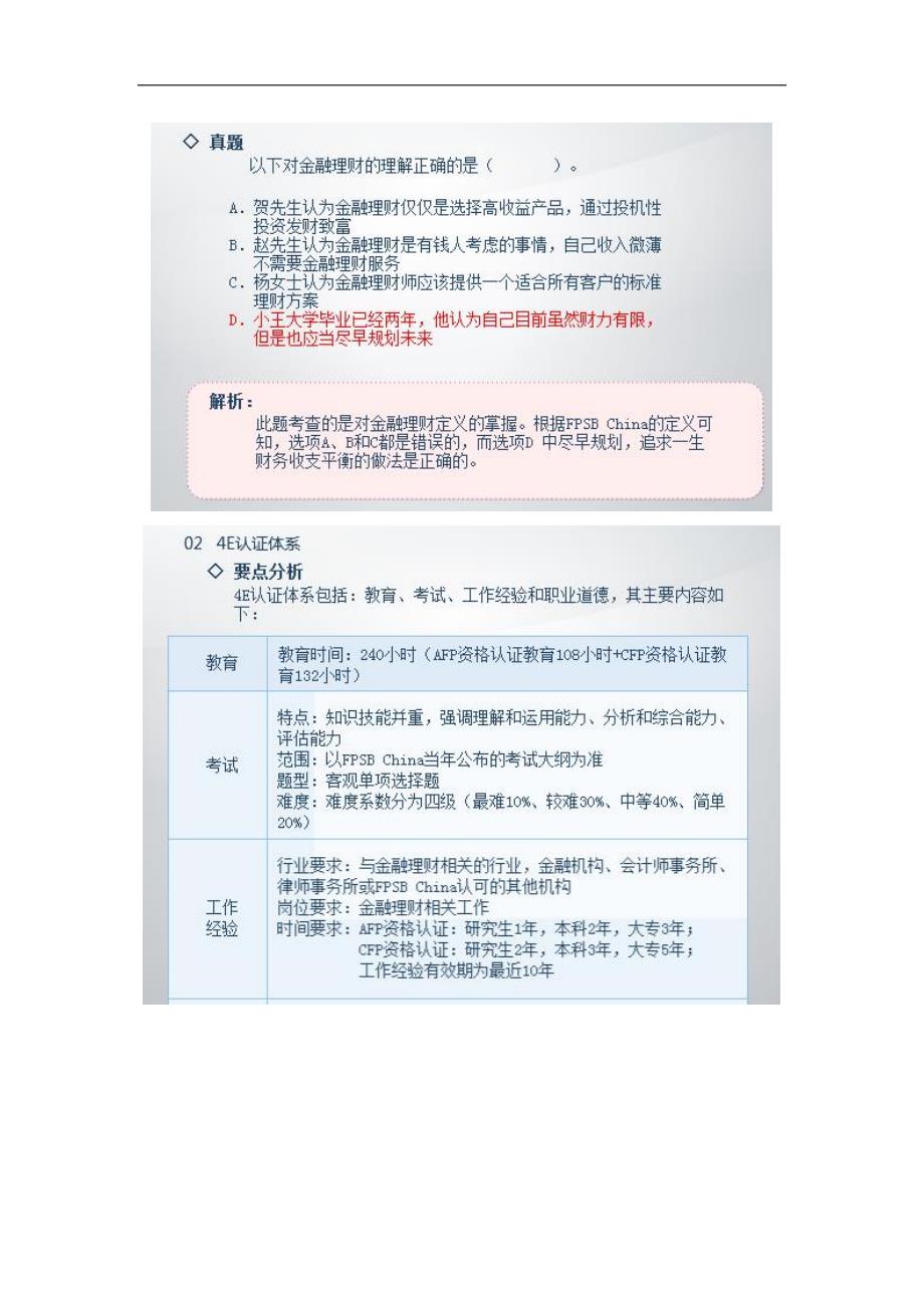 金融理财与cfp资格认证制度重点总结_第2页