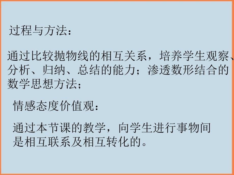 初中数学北京课改版九年级上册202二次函数的图象 课件_第3页