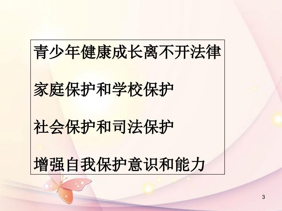 北京市平谷二中七年级政治下册《家庭保护和学校保护》课件2北师大版_第3页