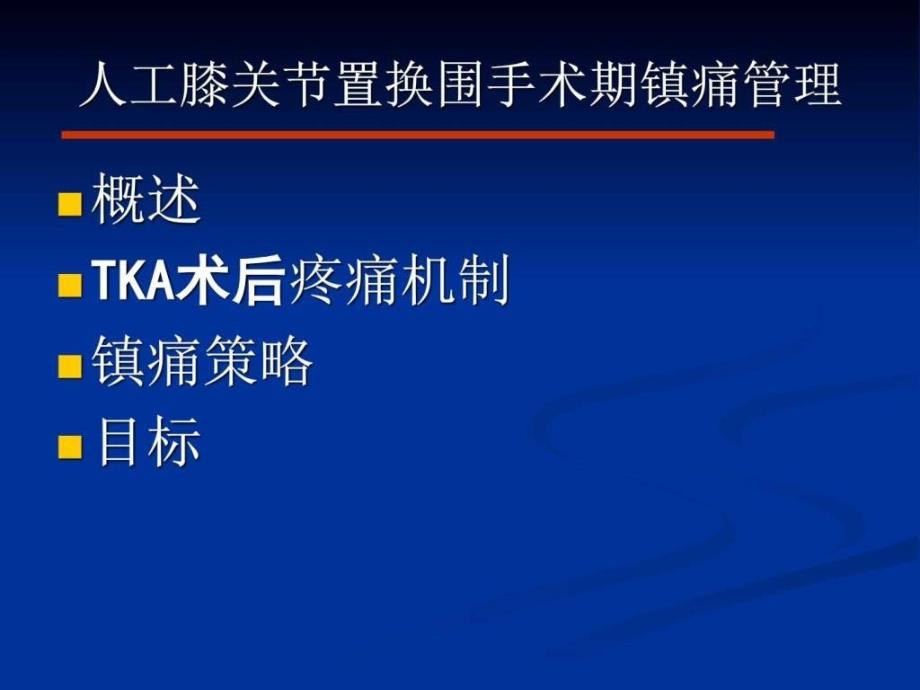 人工全膝关节置换术围手术期镇痛管理孙小东图文课件_第2页