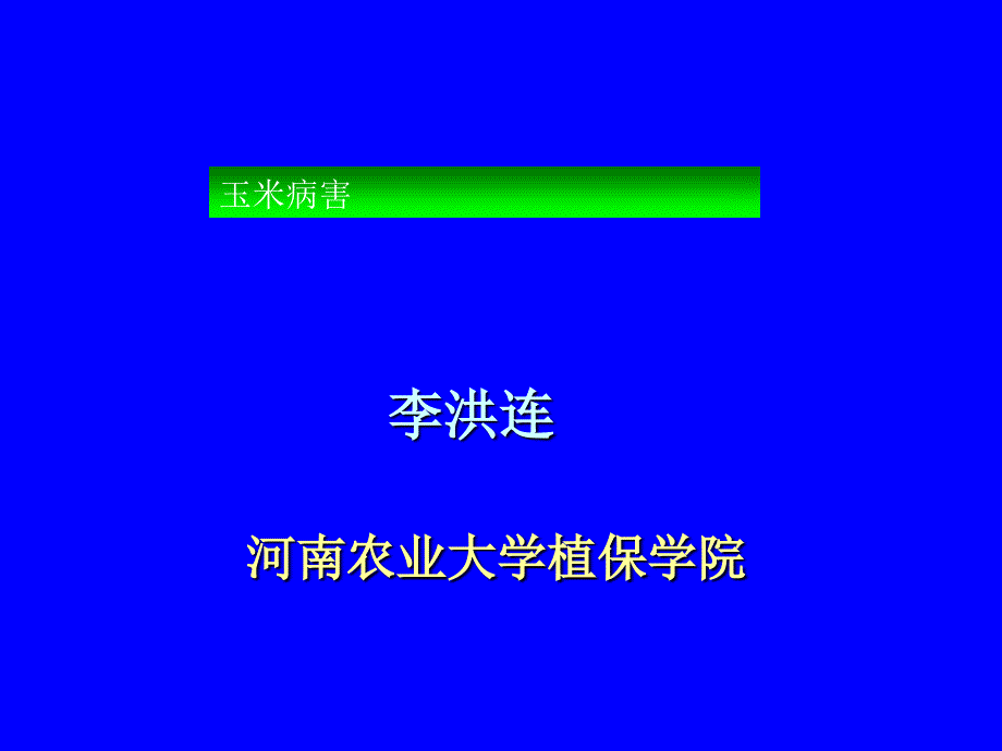 玉米各类病图像和讲解精品课件_第1页