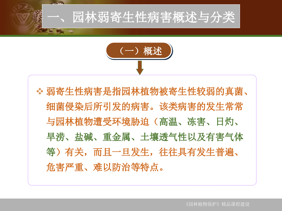 园林常见弱寄生性病害的识别与防治课件_第2页