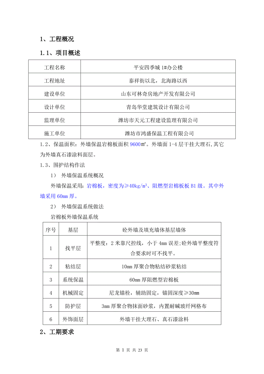 外墙    岩棉板板外墙保温专项施工方案_第1页