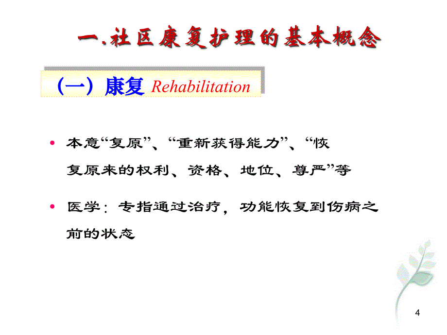 社区残疾人和精神障碍者的康复护理课件_第4页