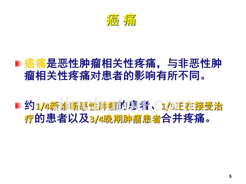 2013年癌痛规范化治疗及麻精药品临床合理应用课件_第5页