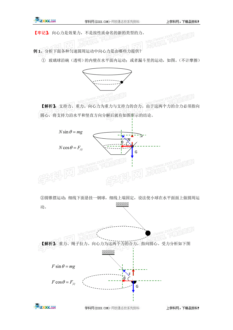 物理57《向心力》教案（新人教版必修2）课件_第4页