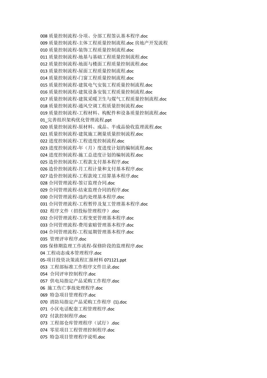 房地产开发流程与程序文件和房地产部门工作程序及房地_第5页