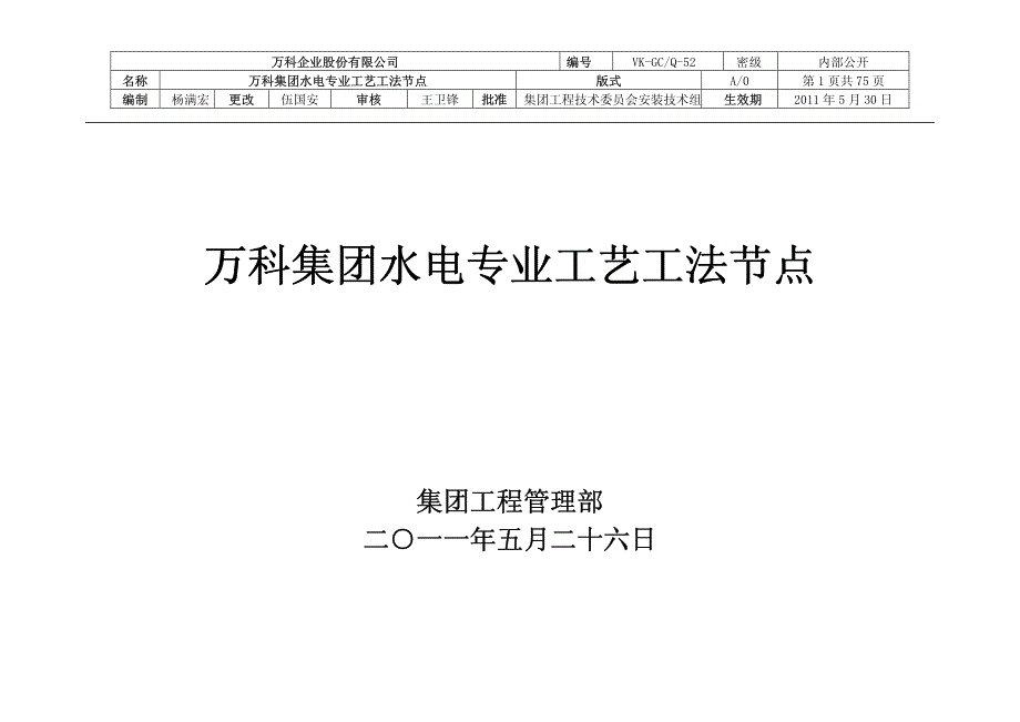 万科集团水电专业工艺工法节点_第1页