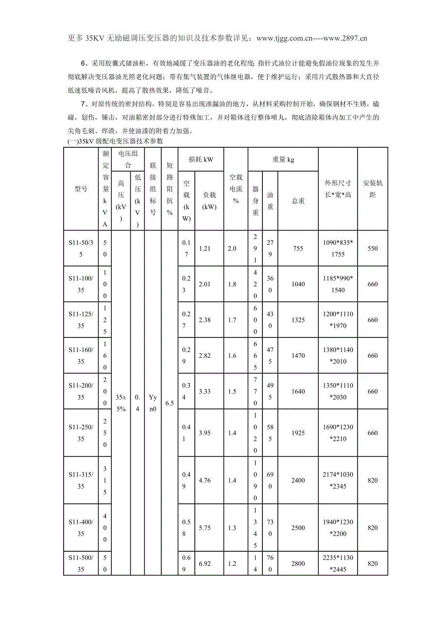 S11-100KVA35KV变压器_第2页