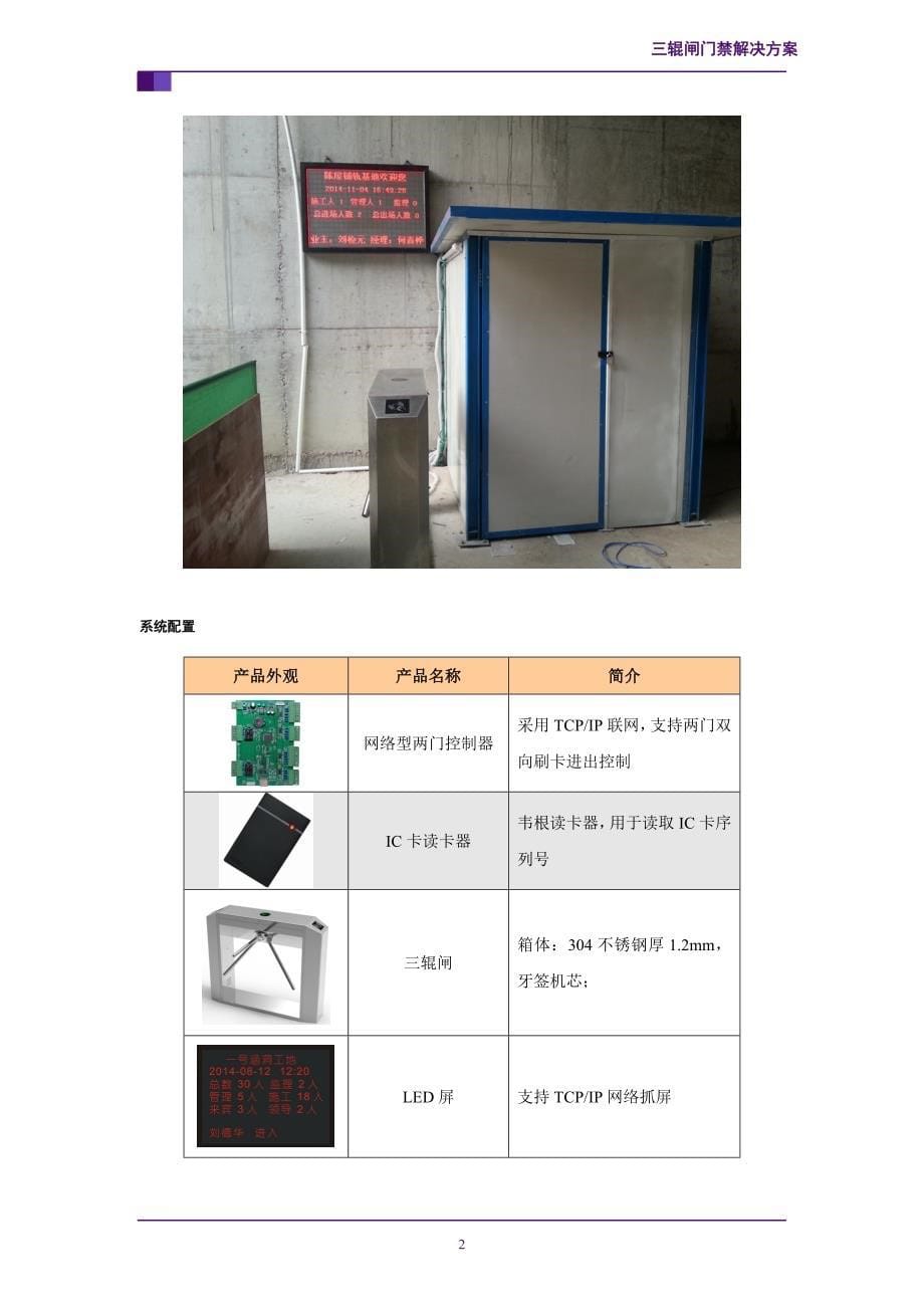 工地led通道门禁解决方案_第5页