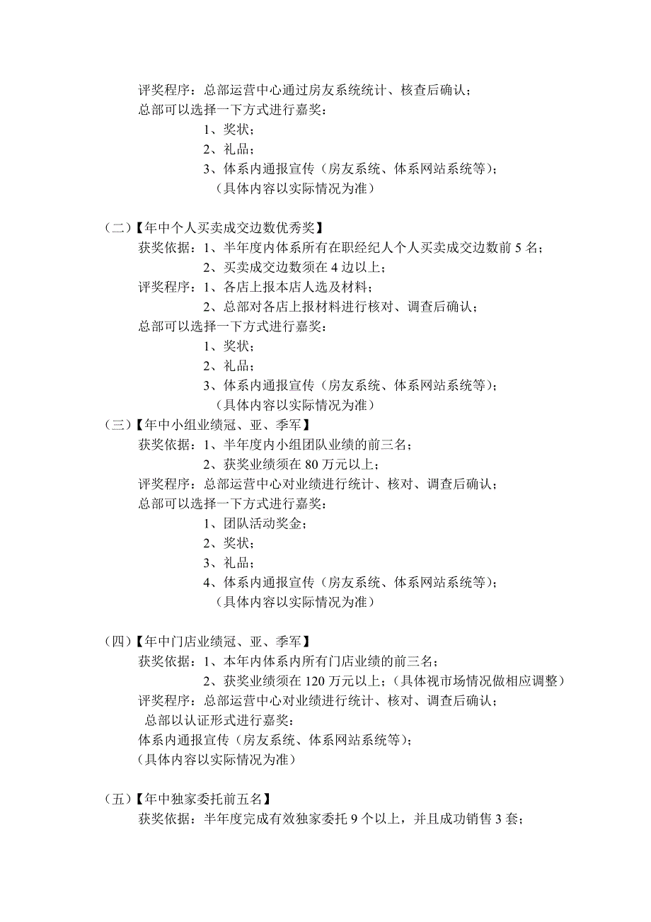 上海房产中介门店嘉奖与激励手册_第4页