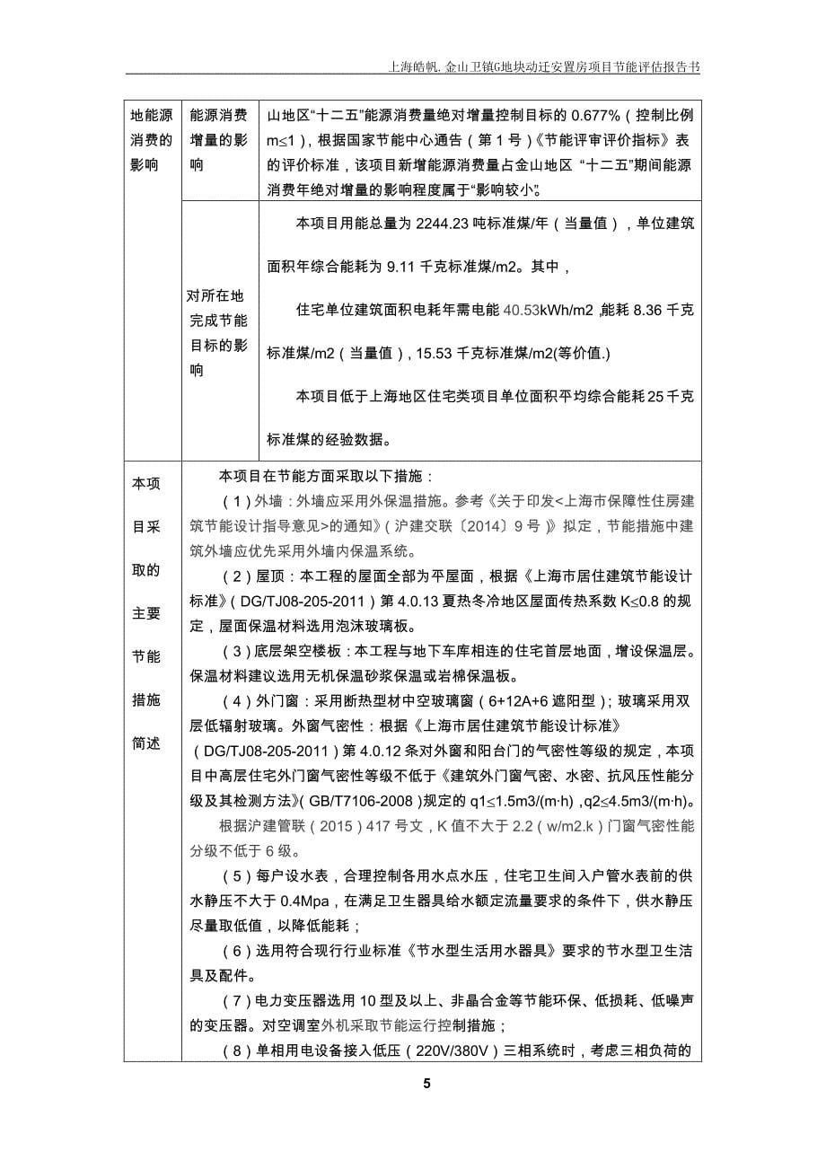 金山卫g地块动迁能评书2015年_第5页