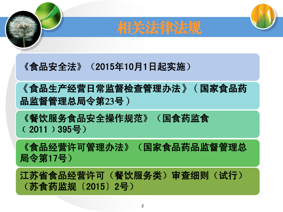 餐饮服务企业自查要点与行政监管部门食品安全日常监管重点(印刷)_第2页