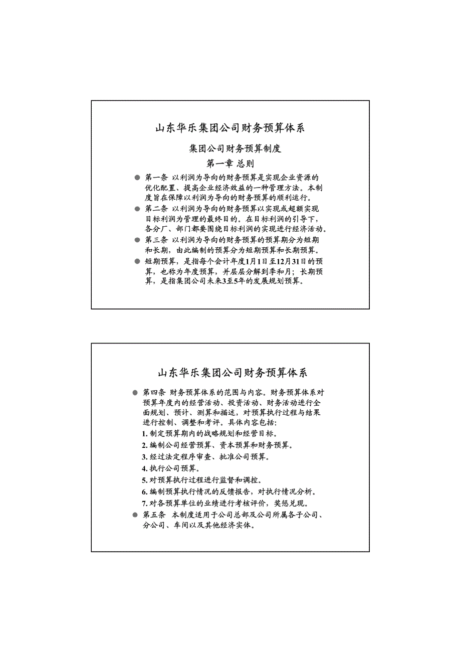 企业财务预算体系与控制体系_第2页