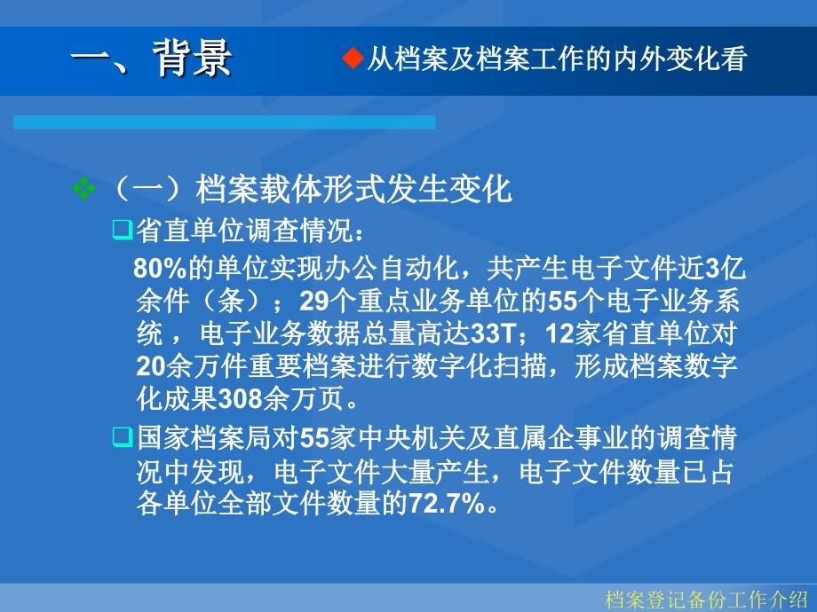 档案与电子文件登记备份工作介绍_档案登记备份全省培训课件_第3页