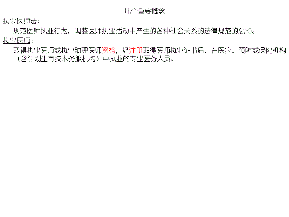 执业医师法法培训资格认证考试资料课件_第2页