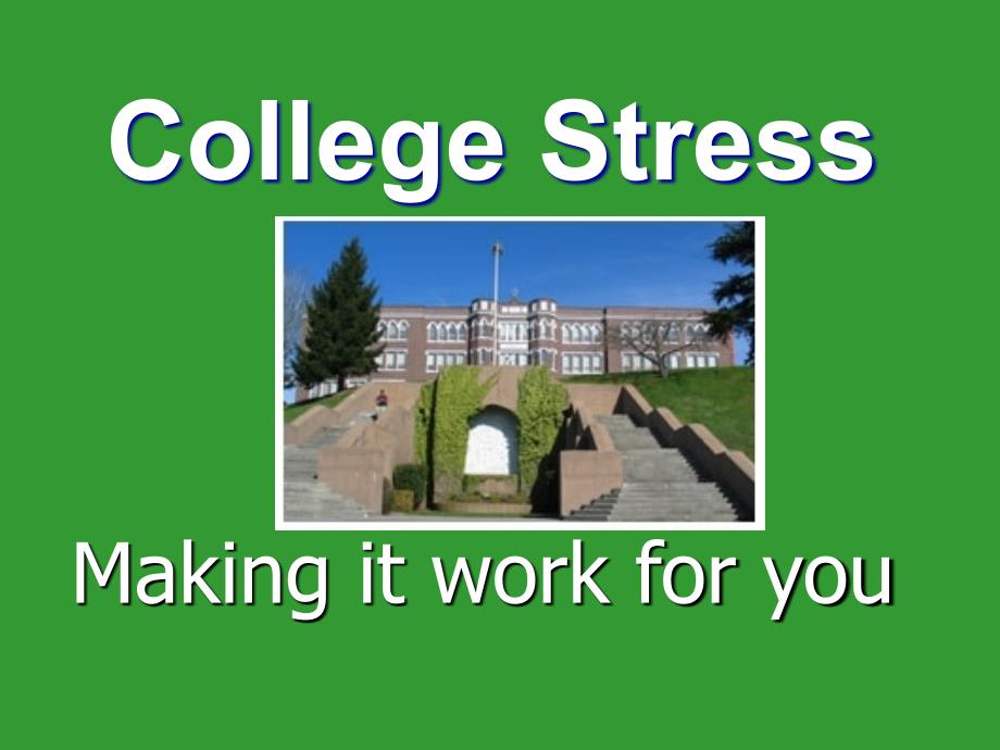 stress大学生的压力课件_第1页
