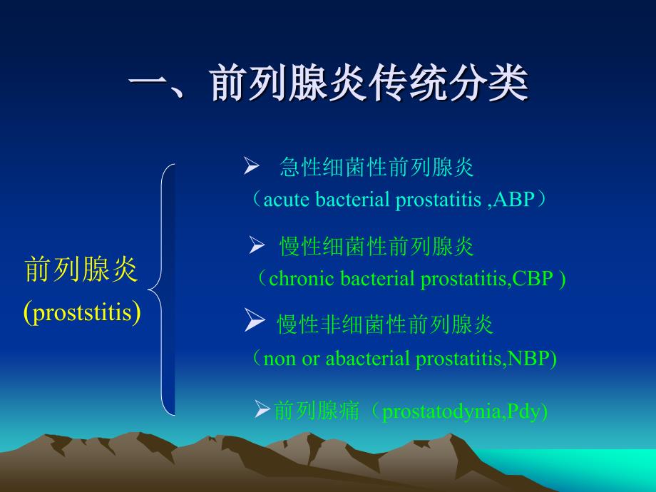 医学类前列腺炎诊疗现状与进展课件_第4页