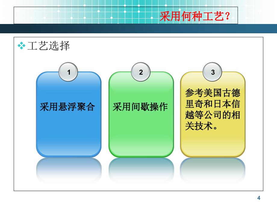 毕业答辩悬浮法生产聚氯乙烯工艺设计ppt课件_第4页