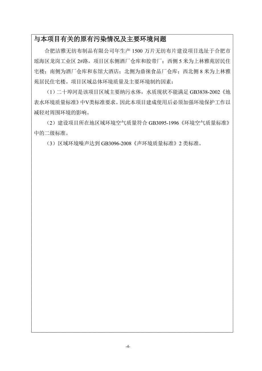 报告无纺布片项目环评报告表_第5页