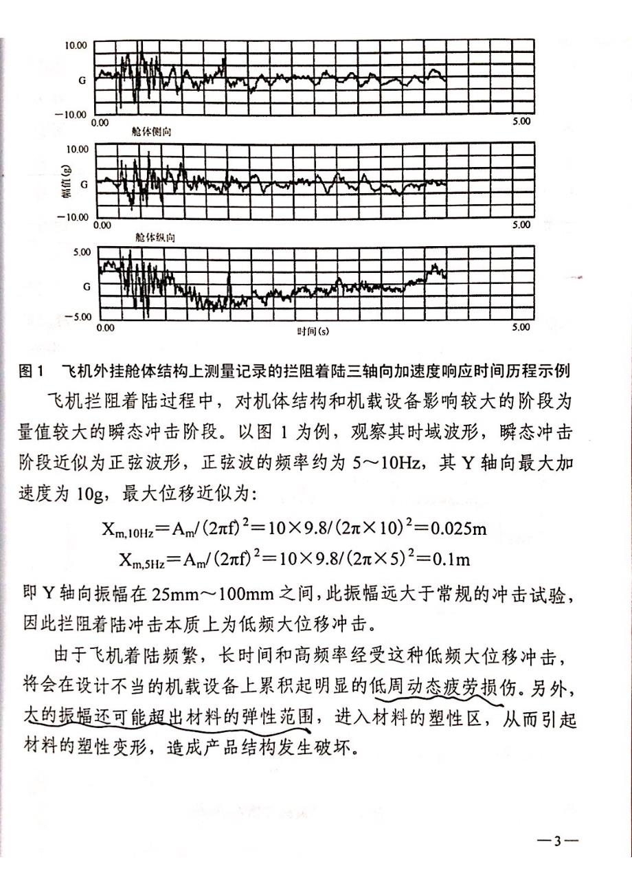 飞行器拦阻着陆冲击试验分析_第3页