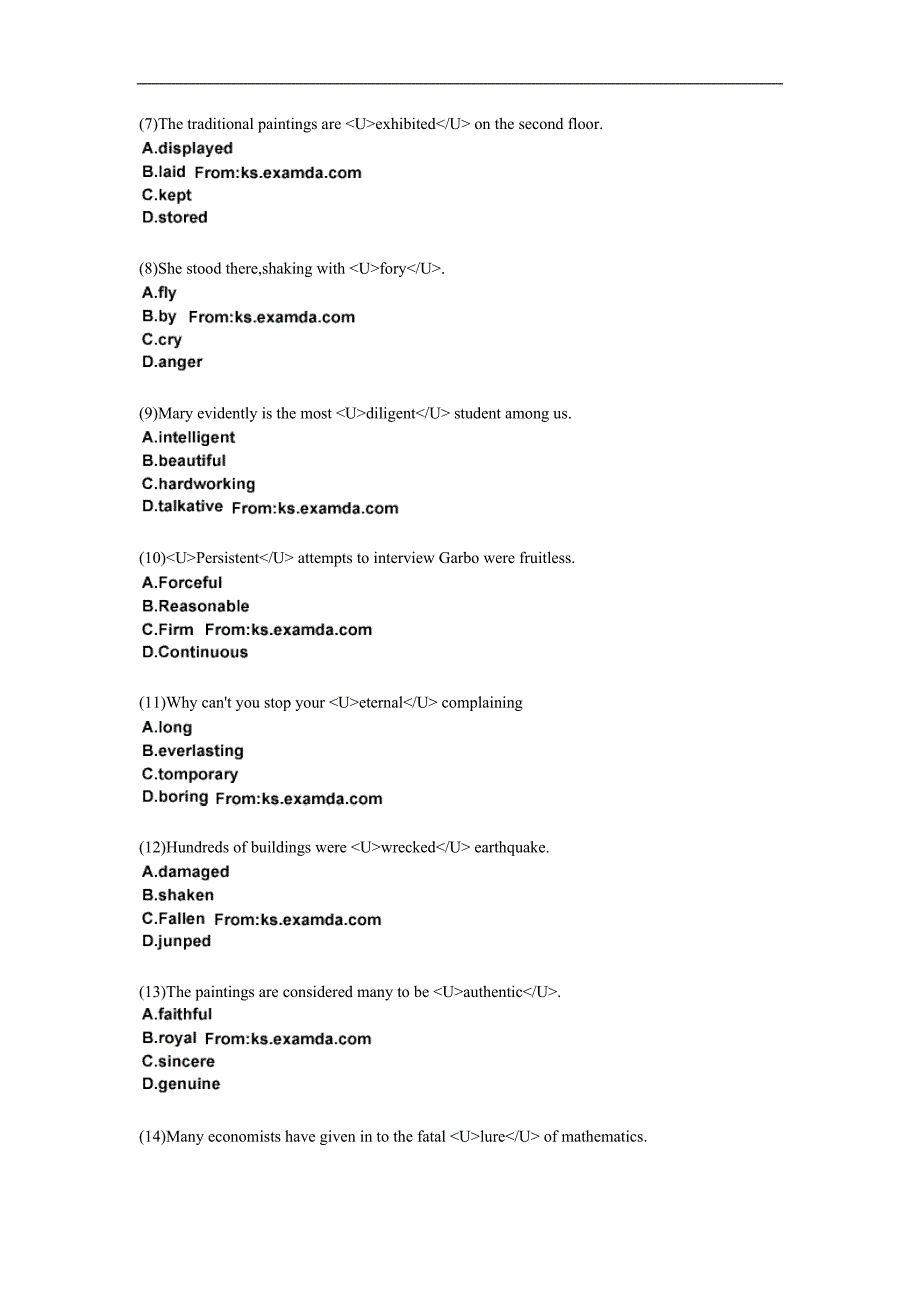 2009年职称英语综合类b级考试真题_第2页