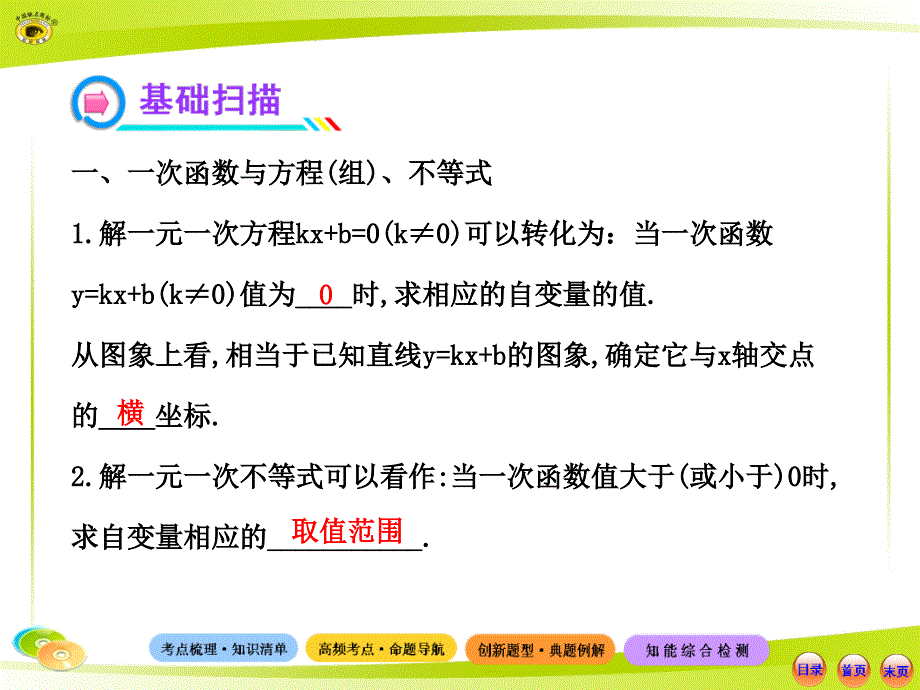 世纪金榜第十五讲  函数与方程（组）不等式ppt课件_第3页