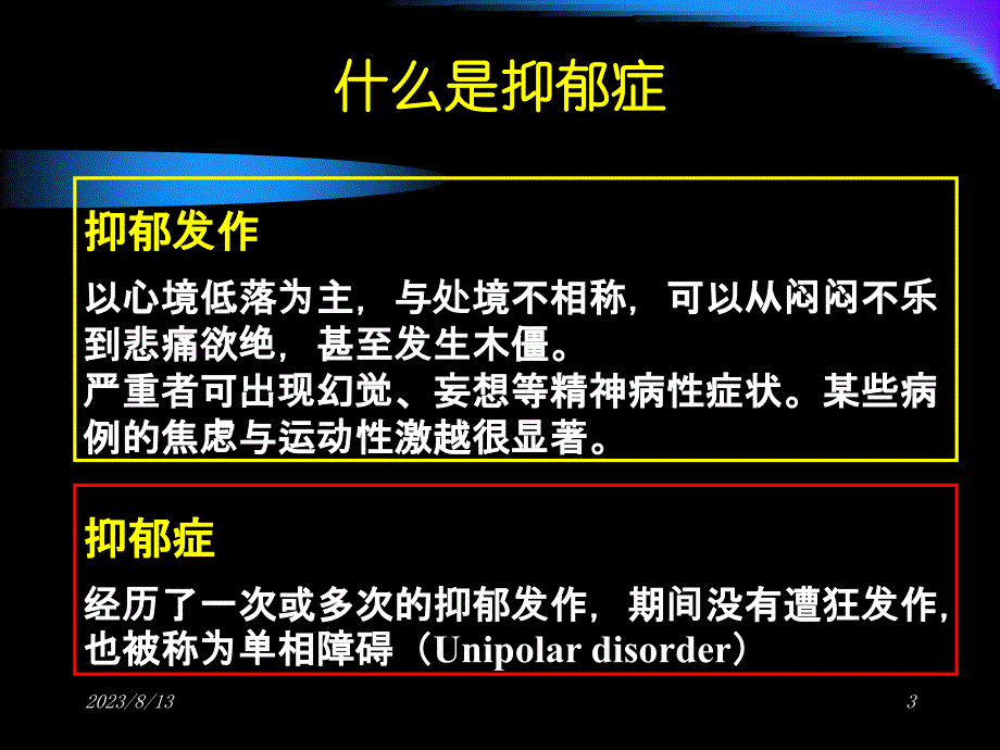 抑郁症ppt课件_第3页