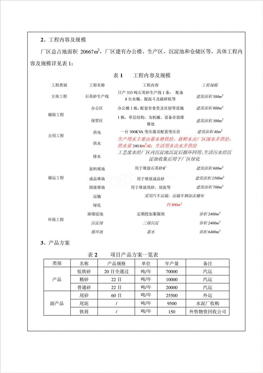 年生产10万吨石英砂生产线项目资金申请报告.doc_第3页