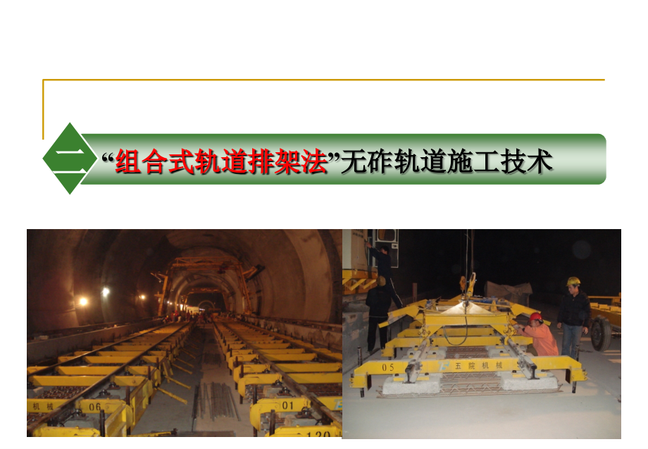 组合式轨排法无砟轨道施工技术_第1页