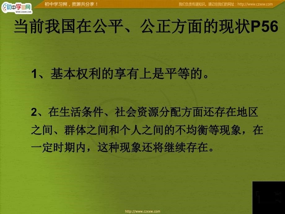 广西南丹县高级中学政治人教版九年级复习《专题同在阳光下》课件_第5页