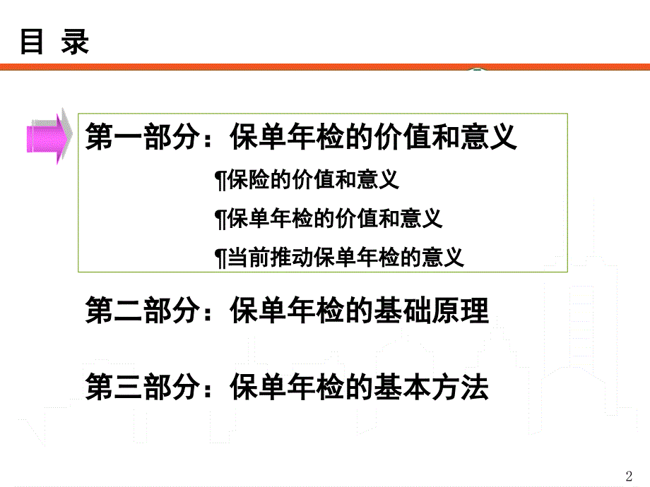 保单年检的意义基础原理和方法保险公司早会分享培训ppt模板课件演示文档幻灯片资料_第2页