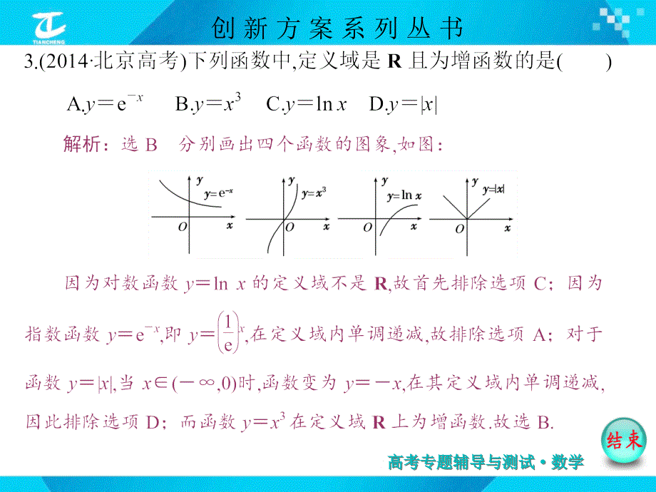 高考数学《新课标版文》二轮复习专题讲解课件专题1_第2讲 函数的图象与性质选择填空题型_第4页