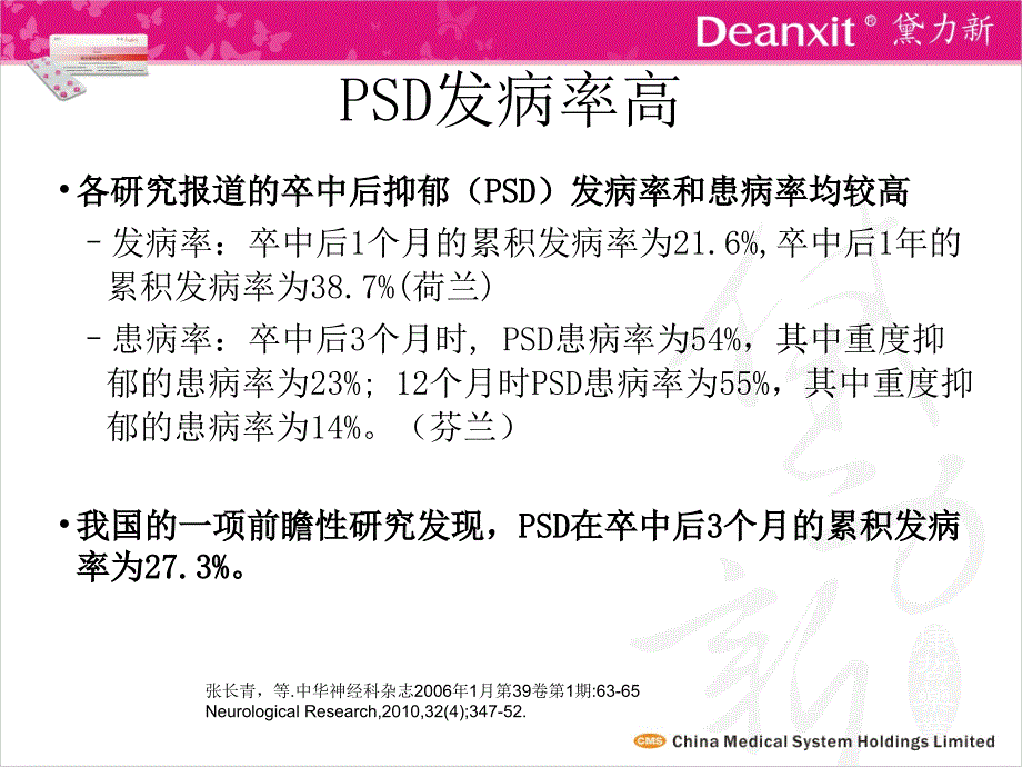 卒中与卒中后抑郁方案课件_第4页