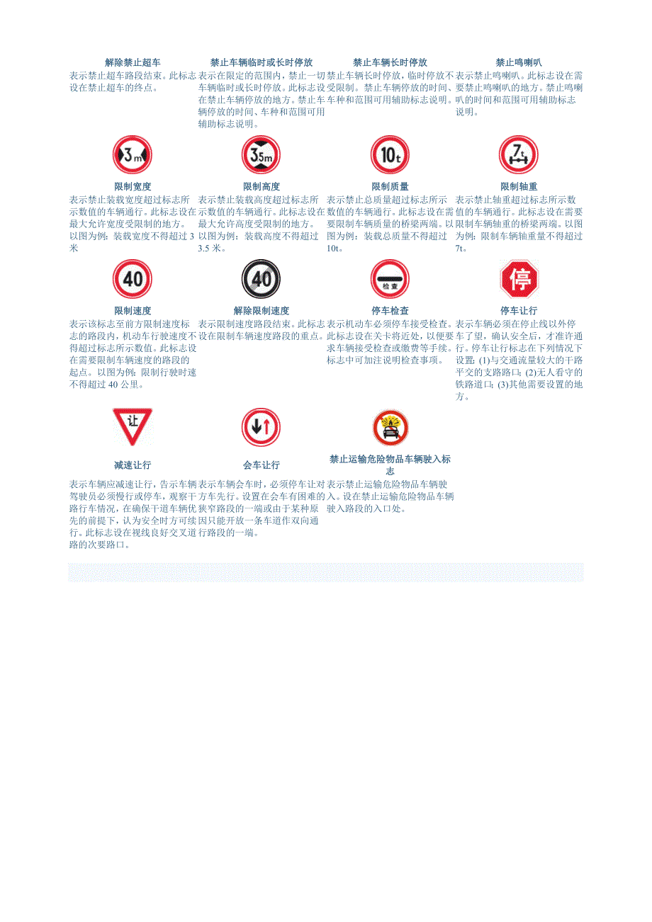 最新2017交通标志图片大全及手势图片_第4页