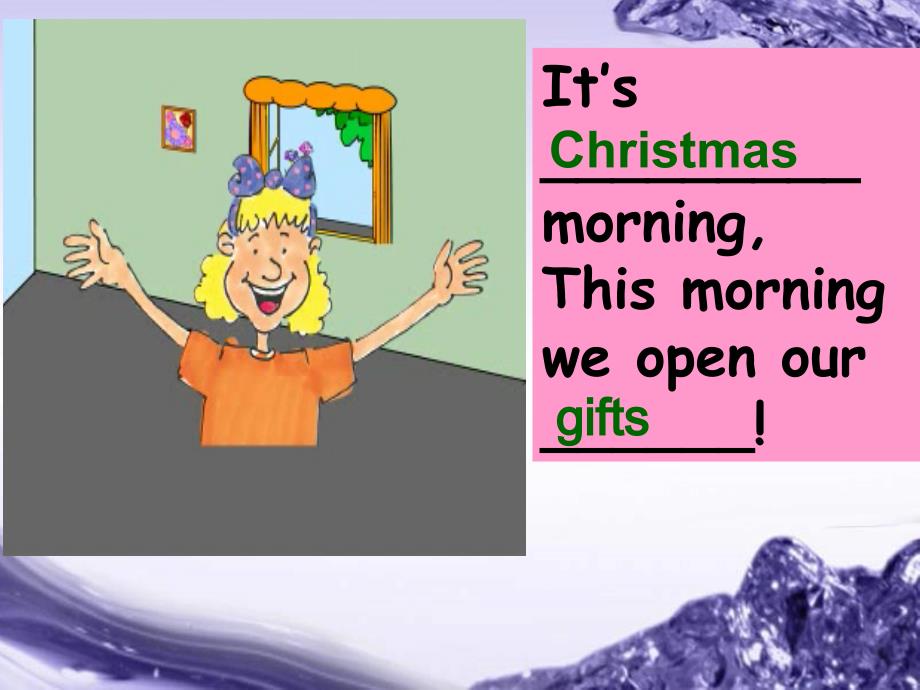 冀教版六年级英语上册《lesson 23 its christmas morning》课件2（1）_第4页